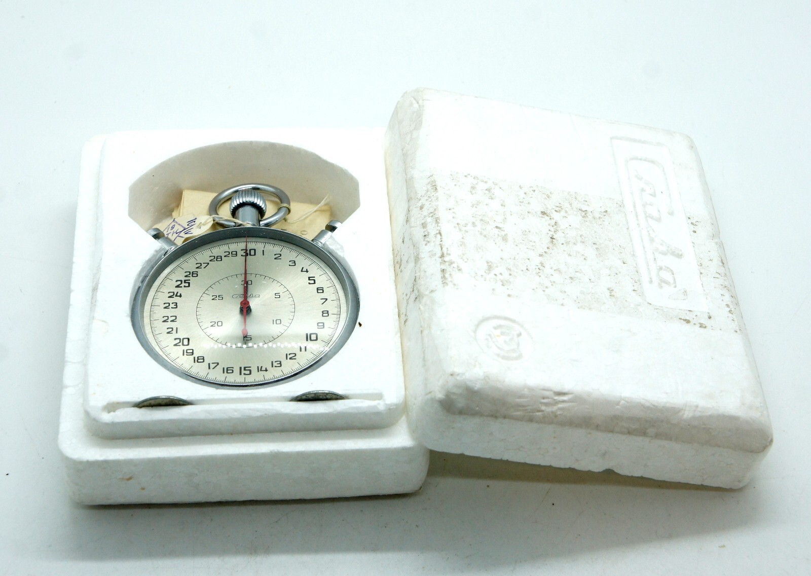 MINT NOS Rare Slava Soviet stopwatch sports watch, chronometer, USSR 20 Jewels