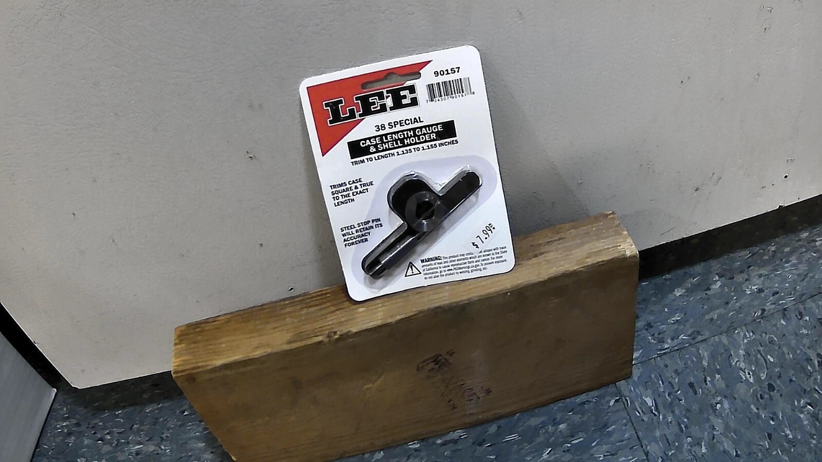 Lee 38 Special case length gauge and shell holder