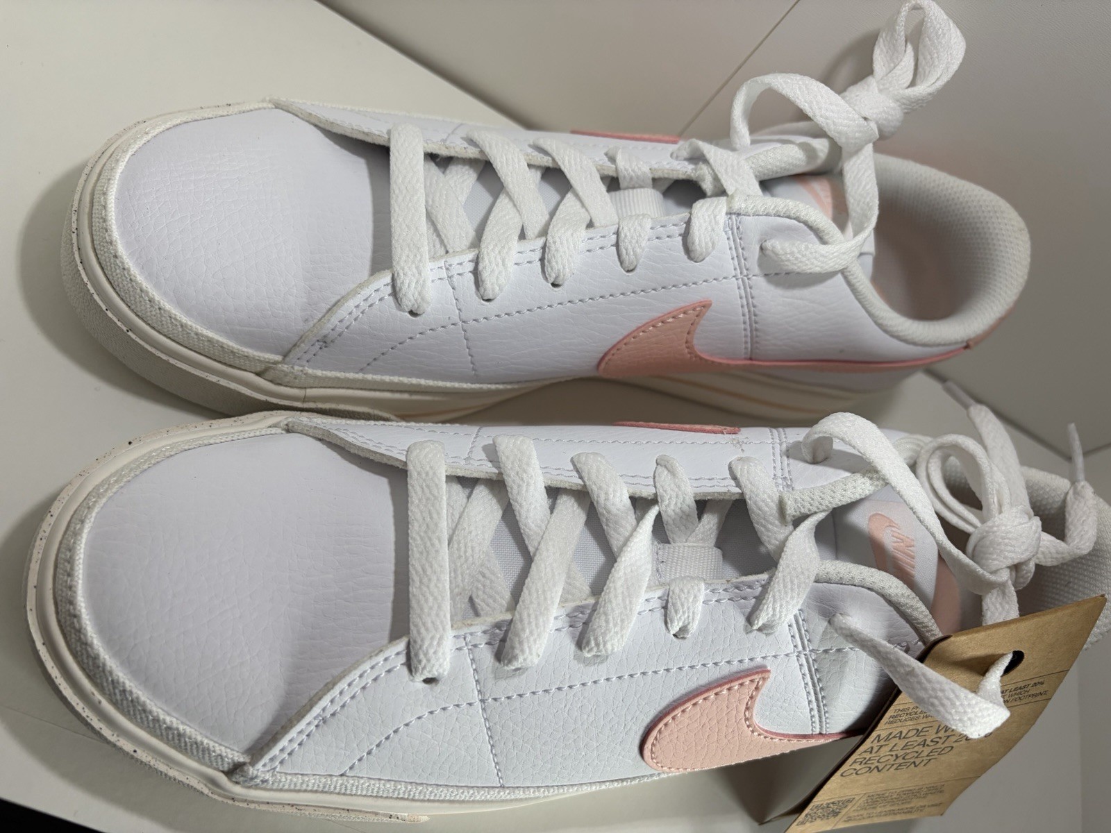 Women Nike Court Legacy White Coral Sail Size 9