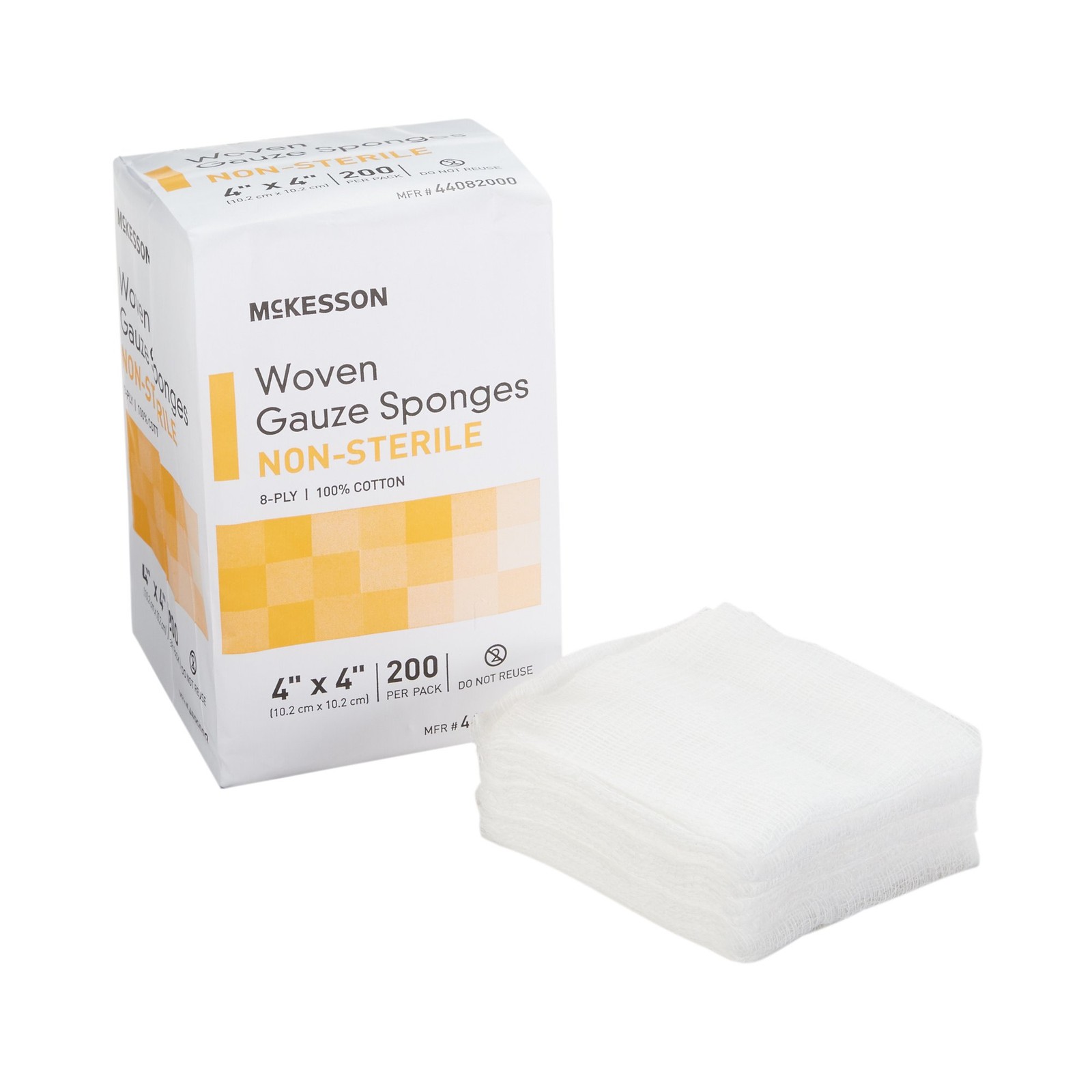 1000 4 x 4" Cotton Gauze Sponges Woven 8-ply Pads Non-Sterile Bandages