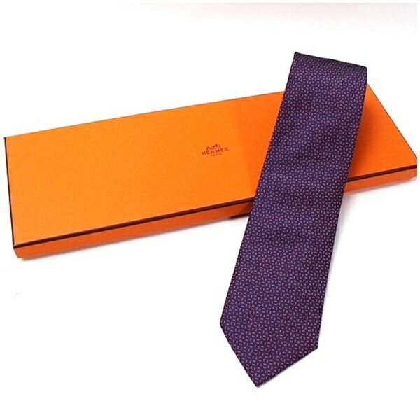 Hermes Silk Tie Used A Rank 659094T Classic Necktie Luxury Fashion