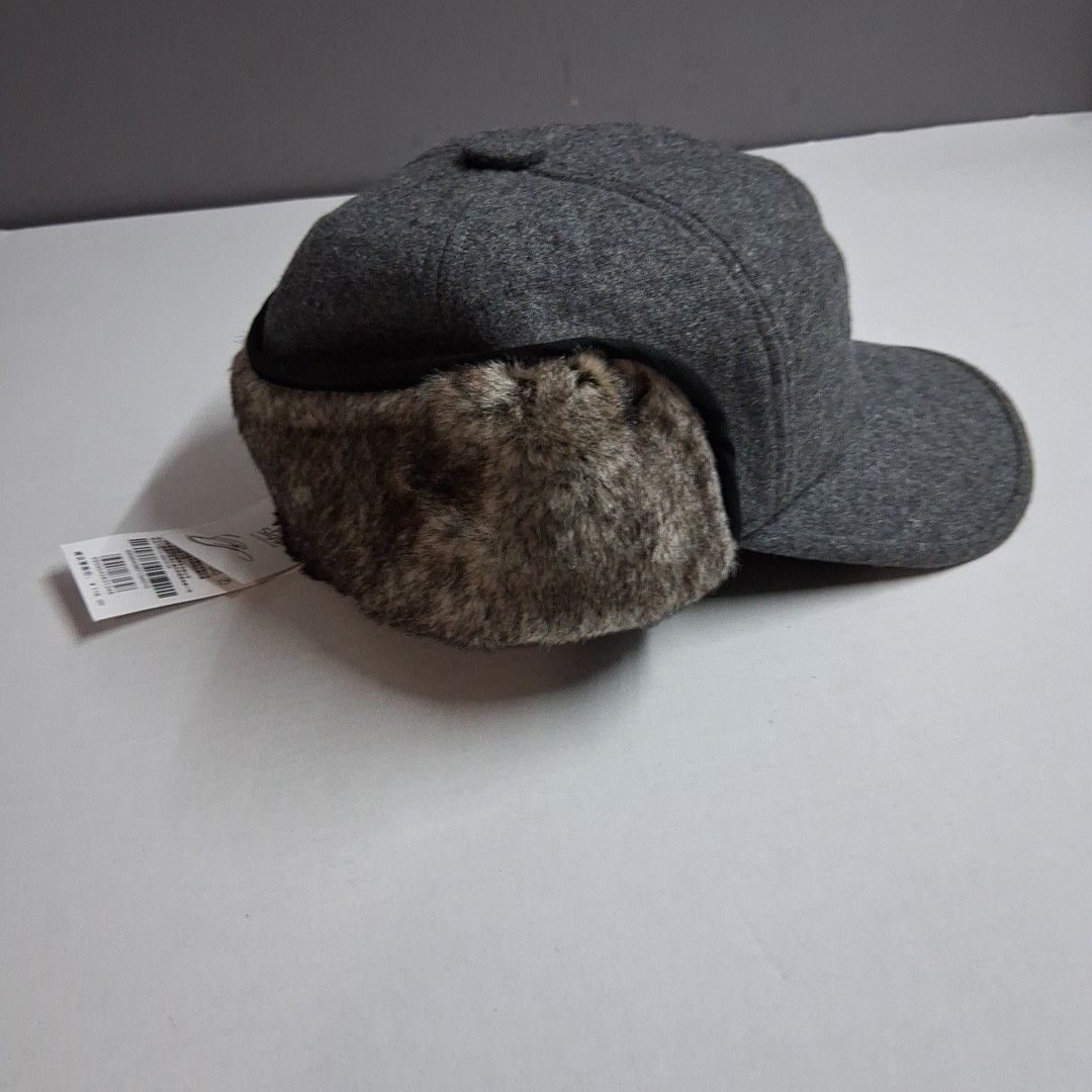 NWT Siggi Unisex Winter Elmer Fudd Earflap Trapper Hunting Faux Fur Wool Blend M