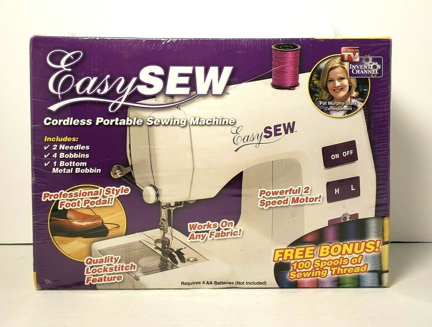 Easy Sew Cordless Portable Sewing Machine As Seen on TV New in Box Fast Ship