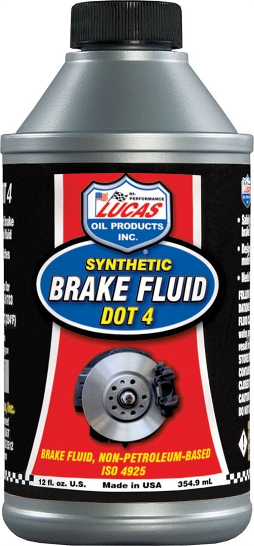 LUCAS - 10827 - SYNTHETIC BRAKE FLUID DOT 4 12OZ