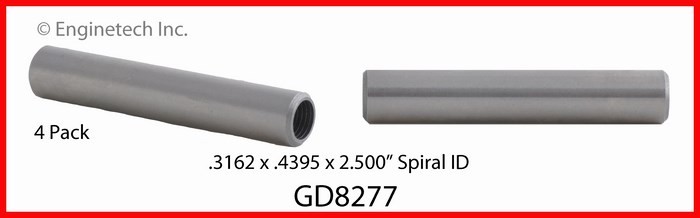 Enginetech GD8277 Engine Valve Guide Set for Dodge D250 and D350 (4 Pack)