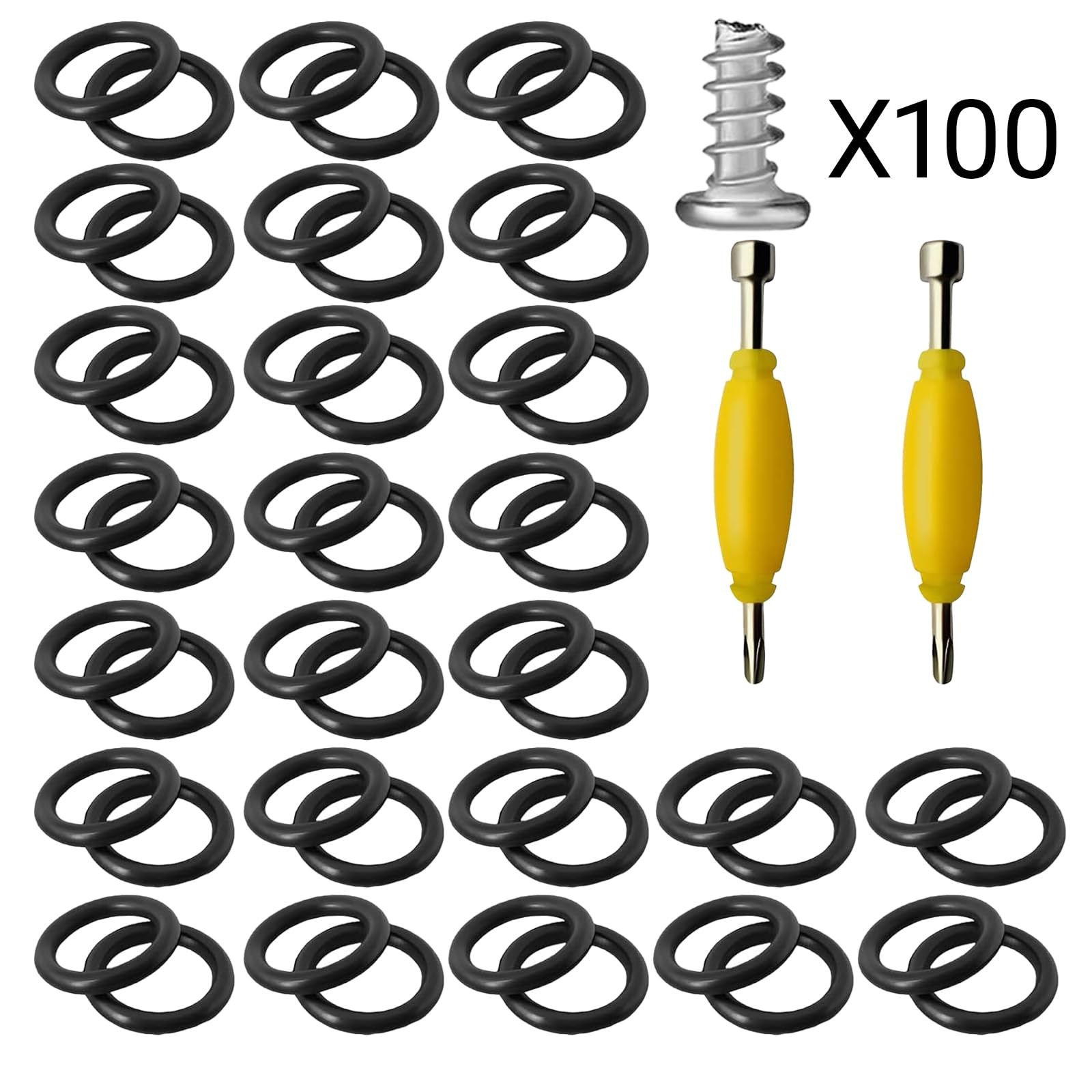 50-Pack GI Joe O-Rings+ 100 Screws + 2
