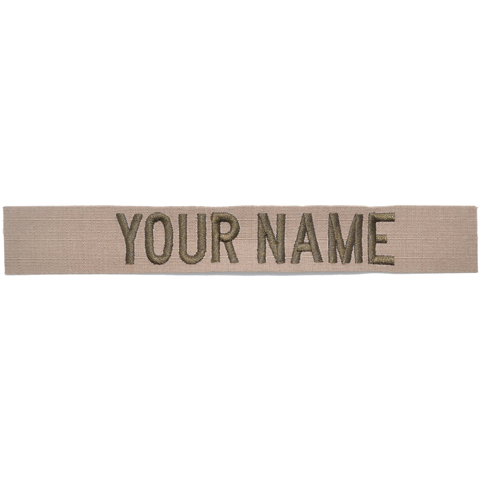 Custom RipStop Name Tape - Coyote Brown