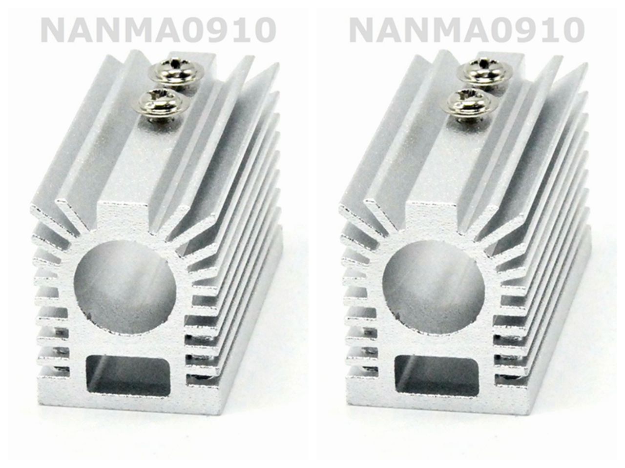2pcs Silver Heat Sink Heatsink Holder/Mount for 12mm Red Blue IR Laser Module