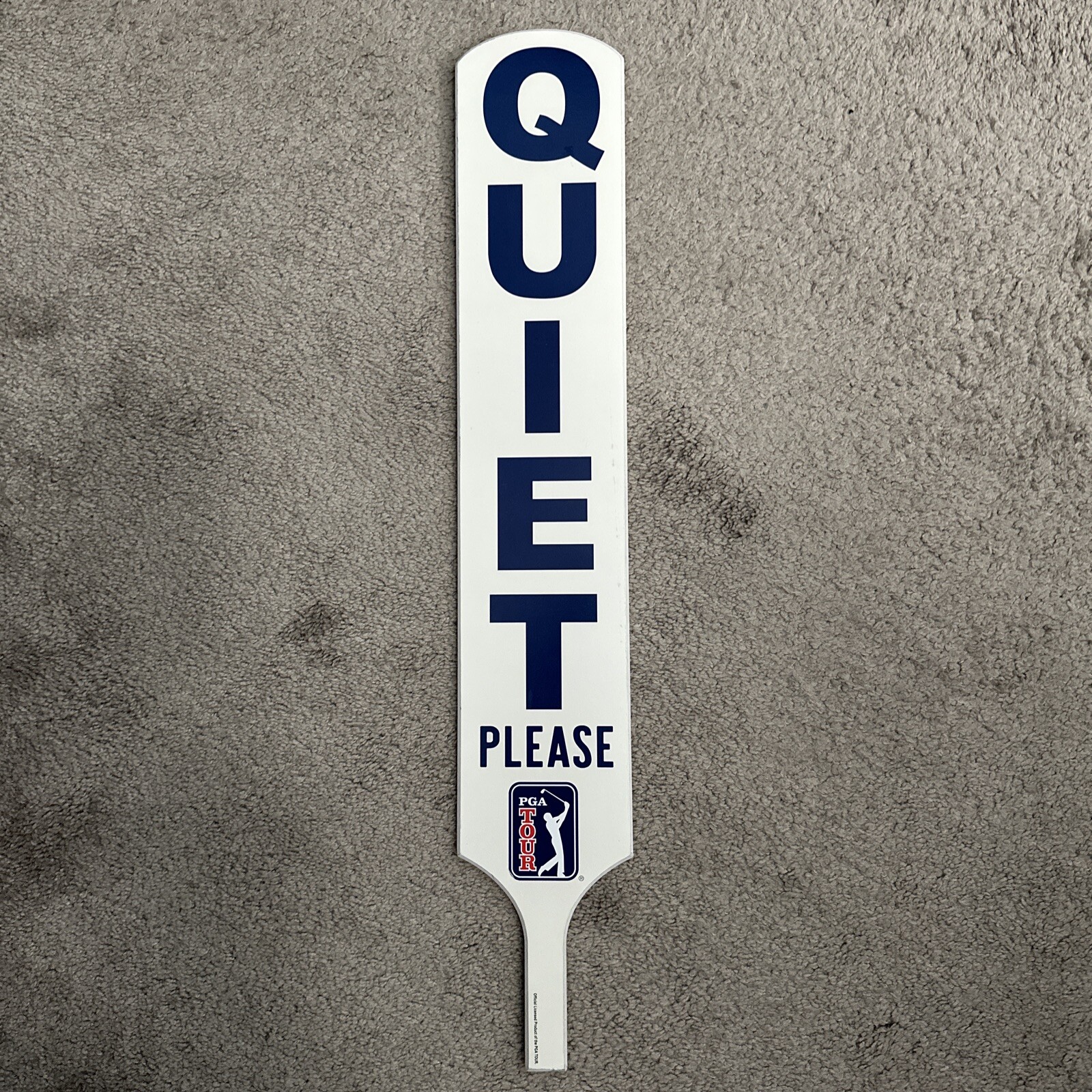 Golf PGA Tour Quiet Please Sign Club Cart Iron Wood Balls Bag Wall Decor