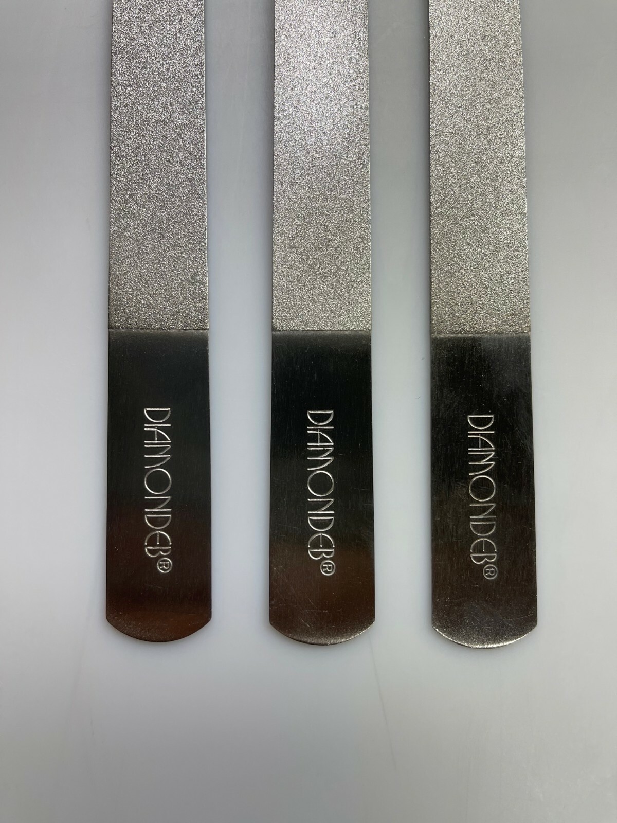 3PK Diamond Deb Manicure Nail File Crystal Surface AUTHENTIC-8''