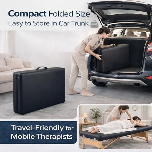 AceOrbit 73" x 33" x 24" Low Level Portable Folding Massage Table Adjustable