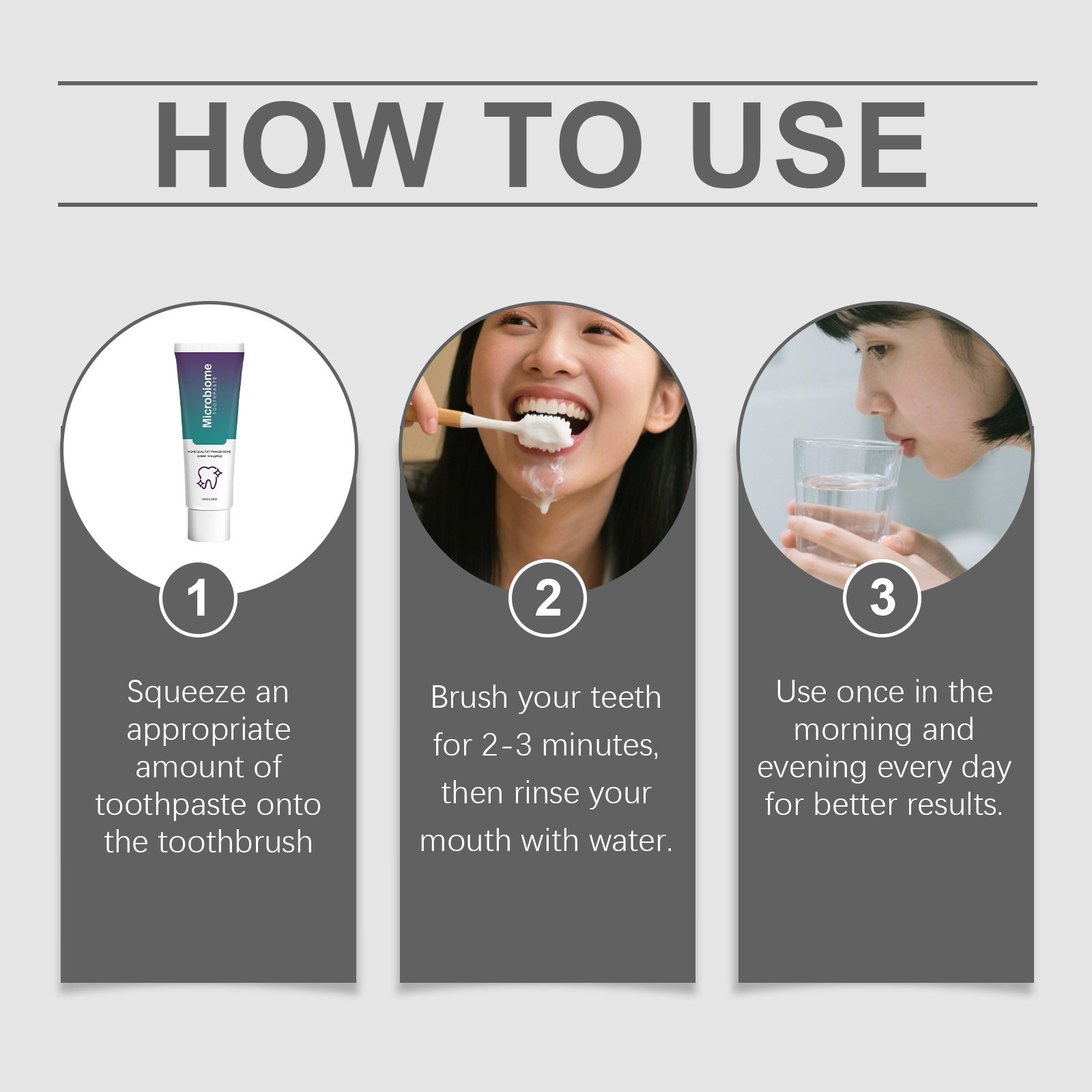 NEW Microbiome Mint Flavor Gum Toothpaste Cleaning Toothpaste Sensitive Teeth