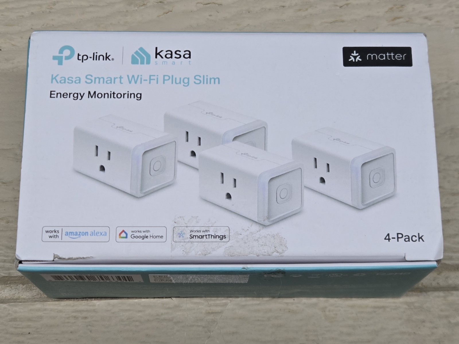 4-Pack  Smart Plug Mini 15A, Smart Home Wi-Fi Outlet White,  Open Box NEW