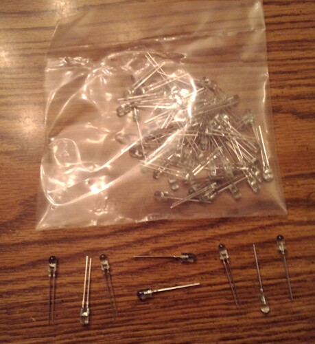 Lot of 68: Hewlett Packard HLMP-3950 LEDs