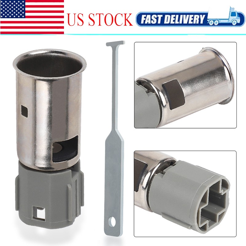 12V Lighter Auxiliary Power Outlet Socket & Removal Tool fit Jeep Chrysler Dodge