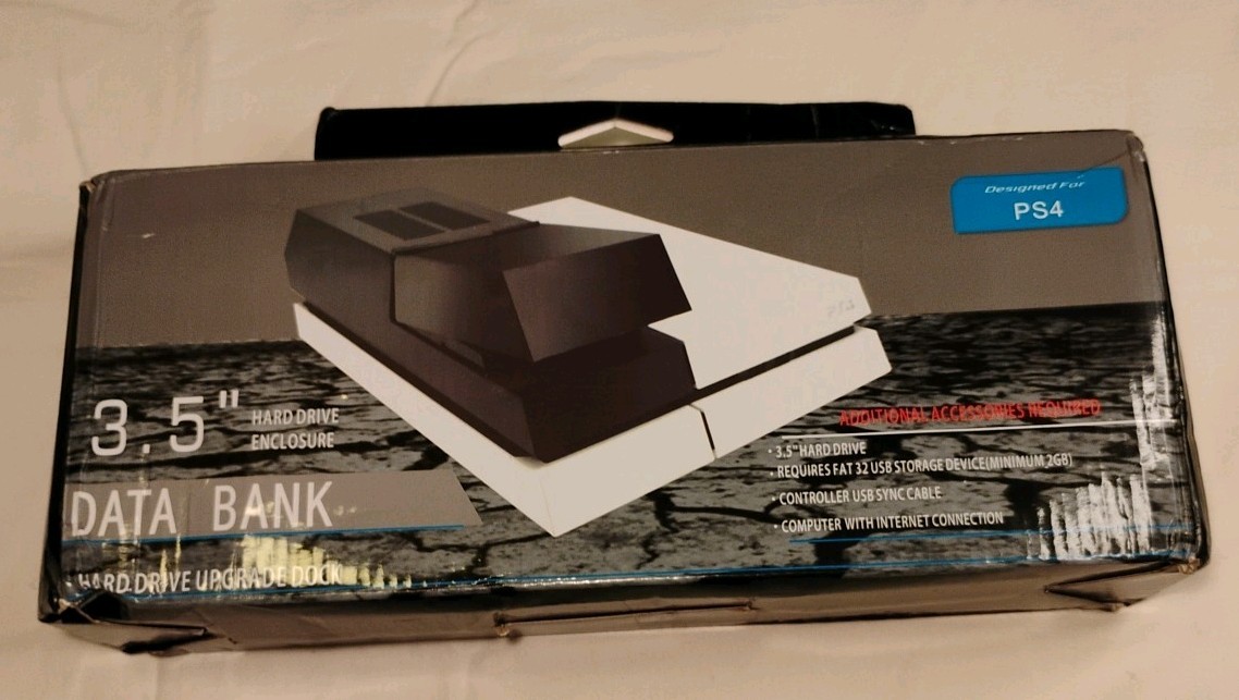 HDD Extender Data Bank 3.5 inch Hard Drive Enclosure Dock for PS4 PlayStation 4