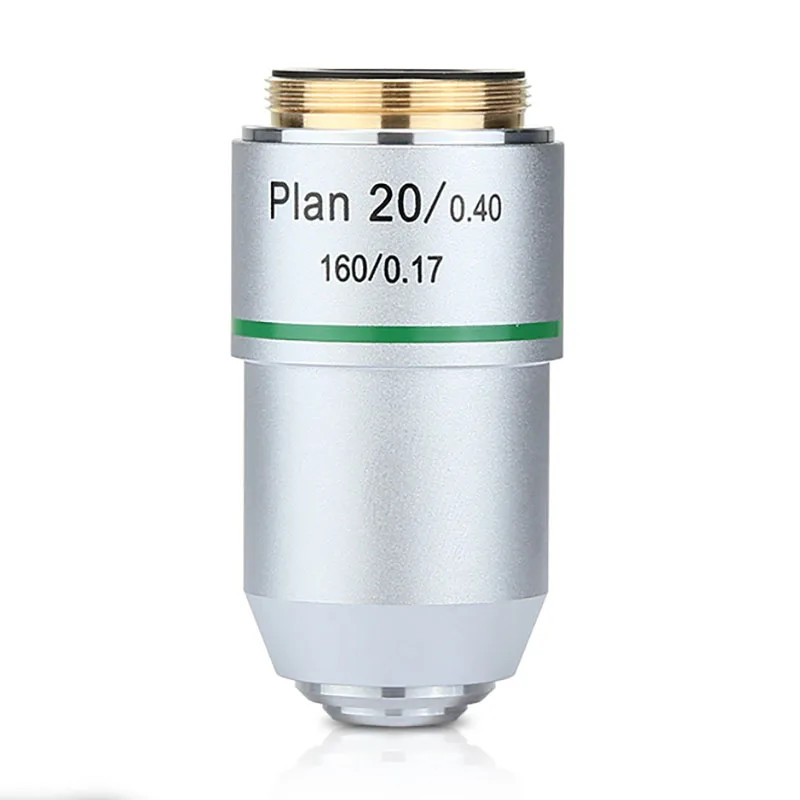20X Spring‑Loaded 195 Plan Objective Lens RMS 20.2mm for Microscope