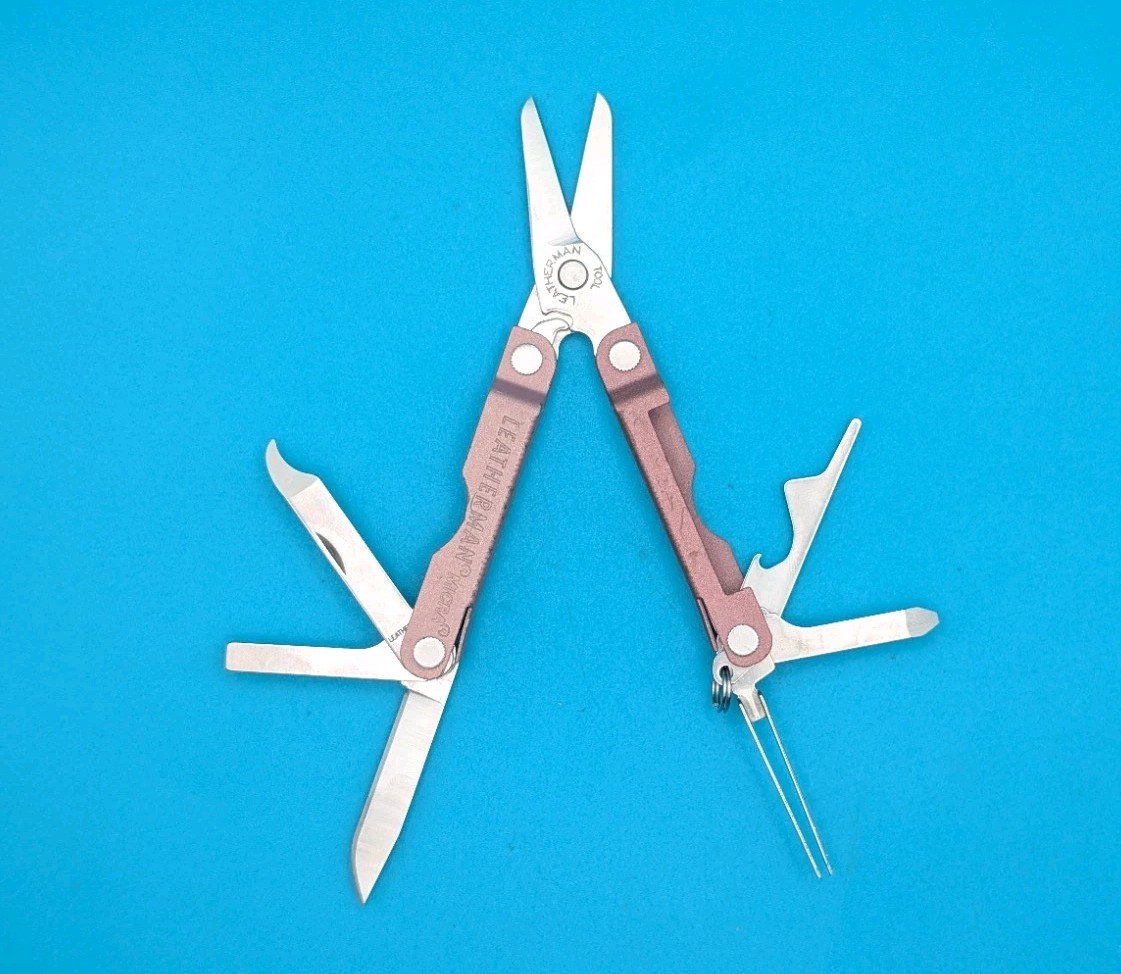 Leatherman Micra Multi-Tool, Knife, Scissors, Key Ring! *LADY LEADER*