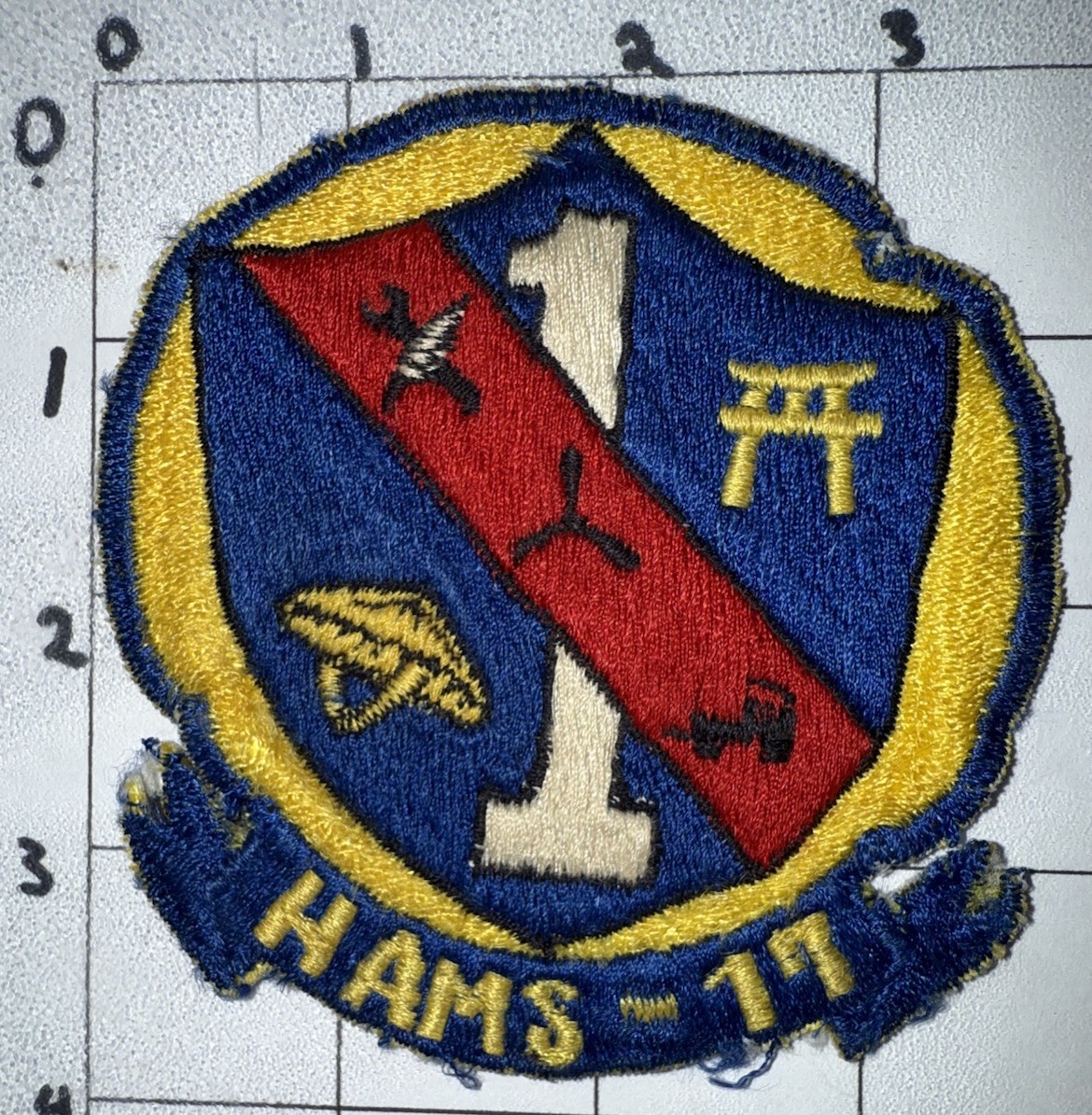 Vietnam War USN Japanese Made H And M S -17 HAMS-17 Patch (25)