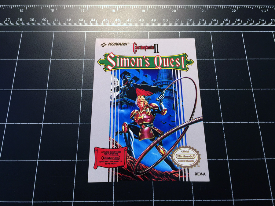 Castlevania II 2 Simon's Quest NES box art vinyl decal sticker retro video game