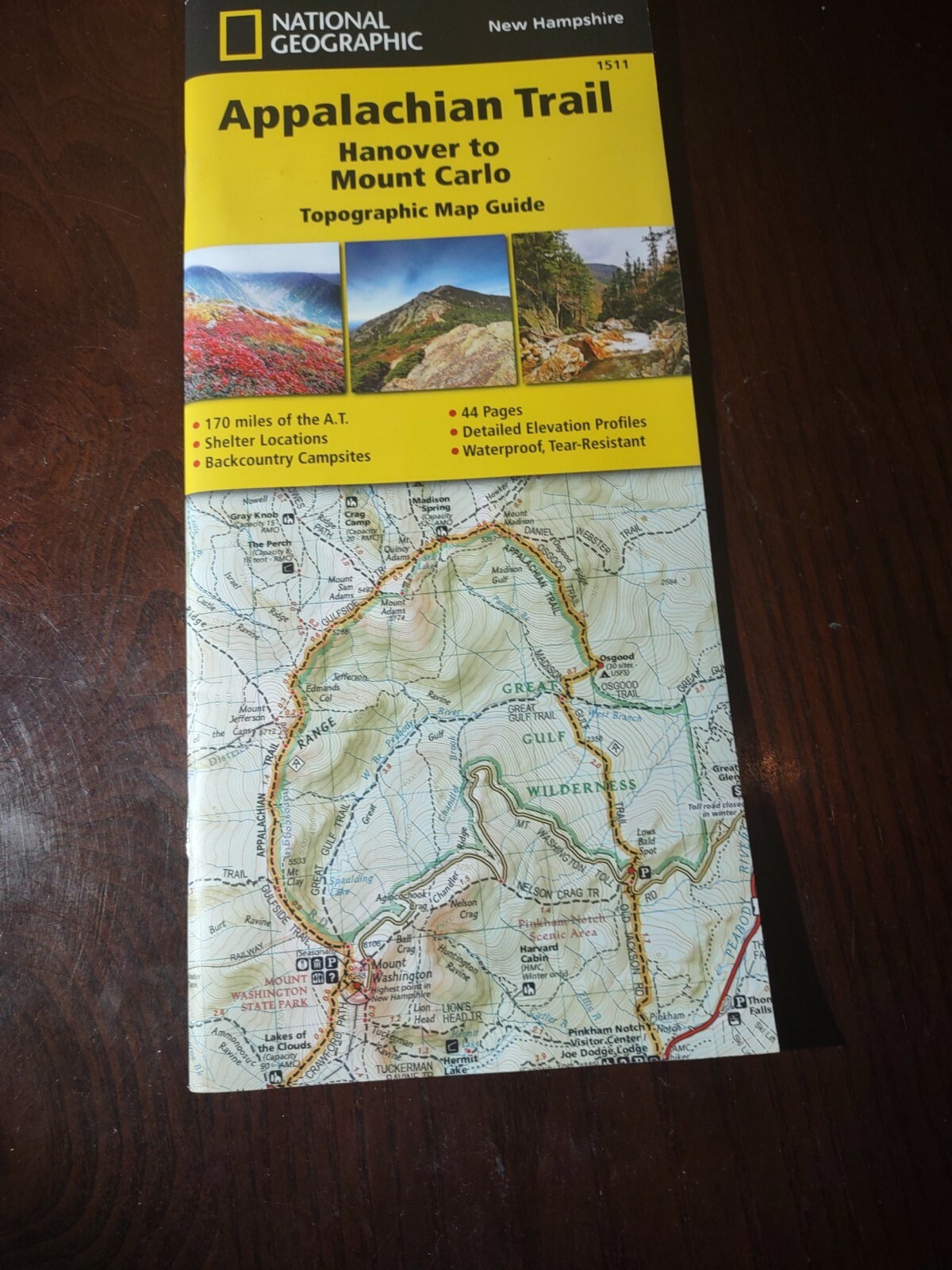 Appalachian Trail Hanover To Mount Carlo  Topographic Map Guide