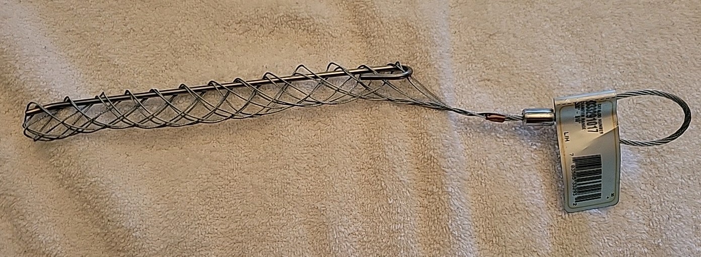 033291017 Hubbell Kellems Fiber Optic Pulling  Grip Slack  .50-.61 Rod Closing