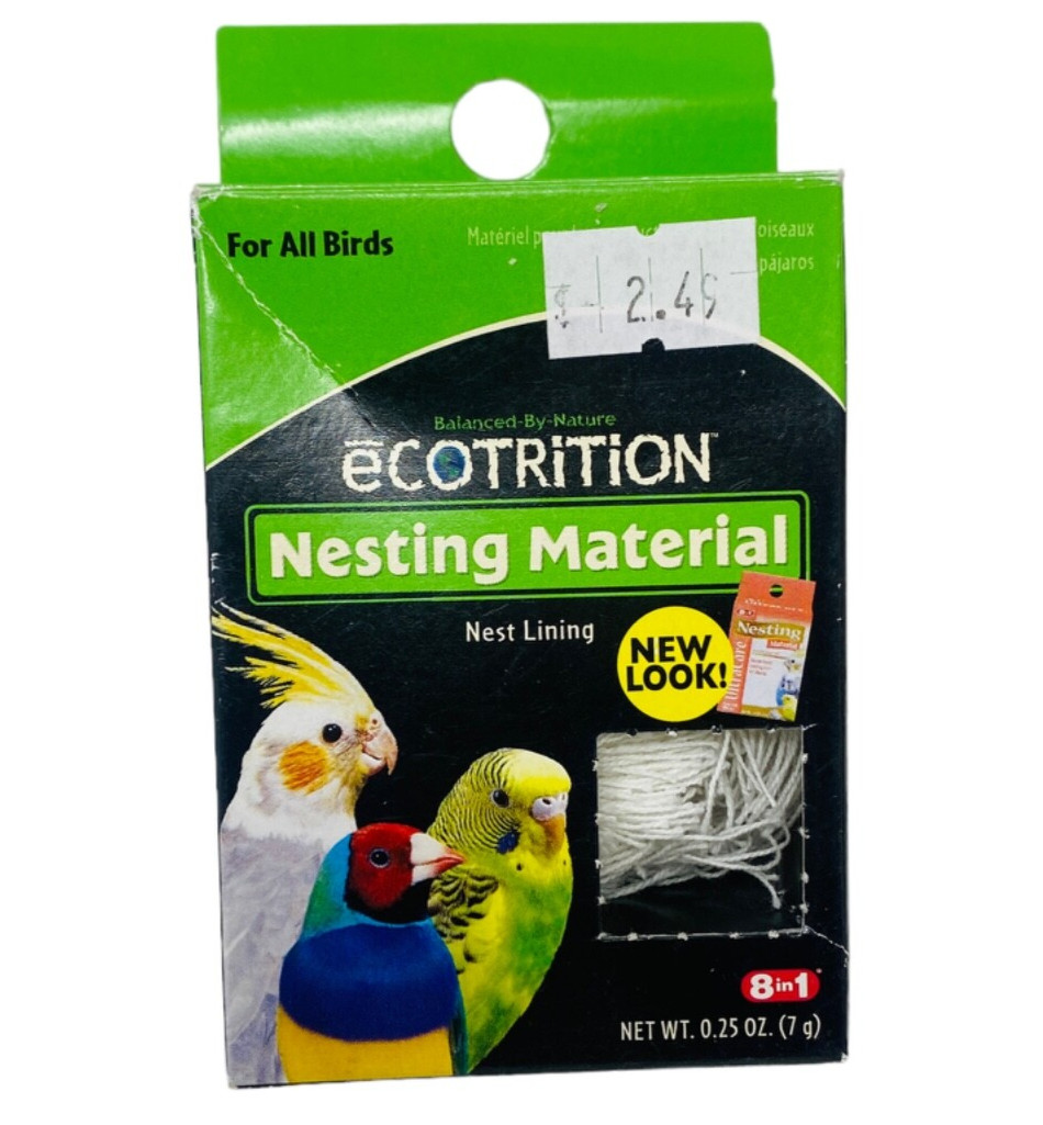 Ecotrition Nesting Material for Canaries Parakeets Finches nest lining