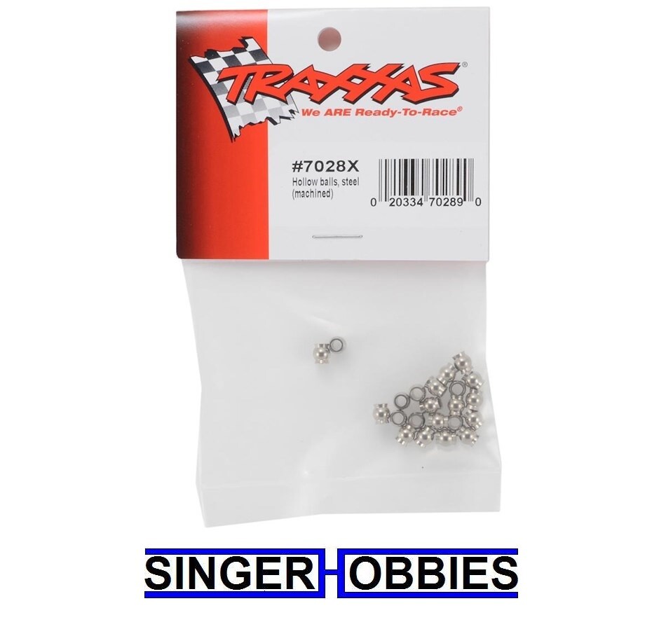 Traxxas 7028x Hollow balls steel machined 1/16 E-Revo NEW TRA7028X TRA1