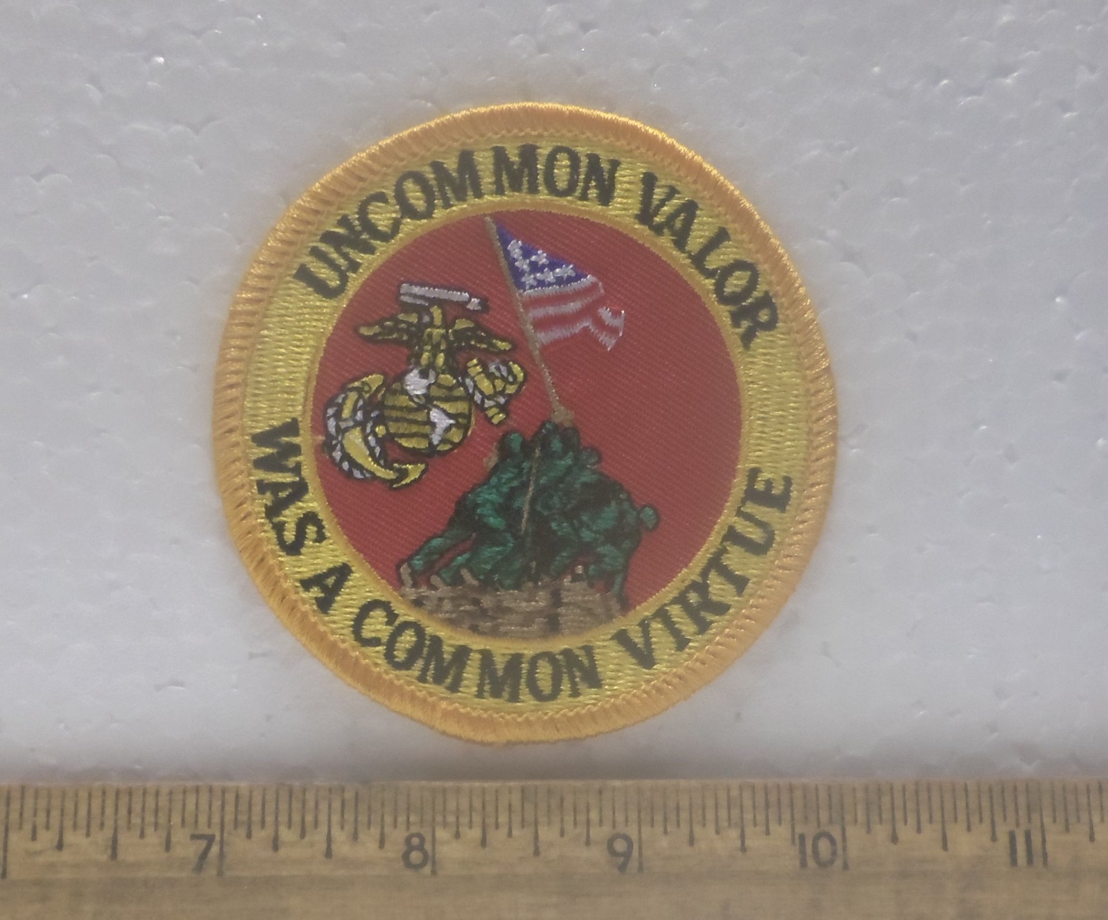 US Marines Corps – Iwo Jima Uncommon Valor was a Common Virtue Embroidered Patch