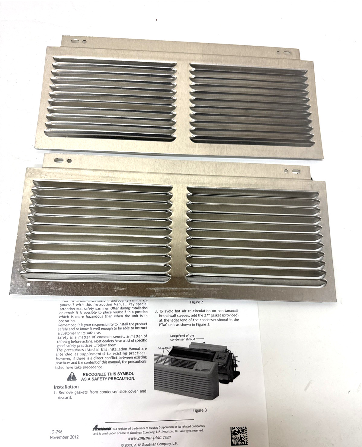PTAC Amana Goodman DGK1B Condenser Baffle Kit
