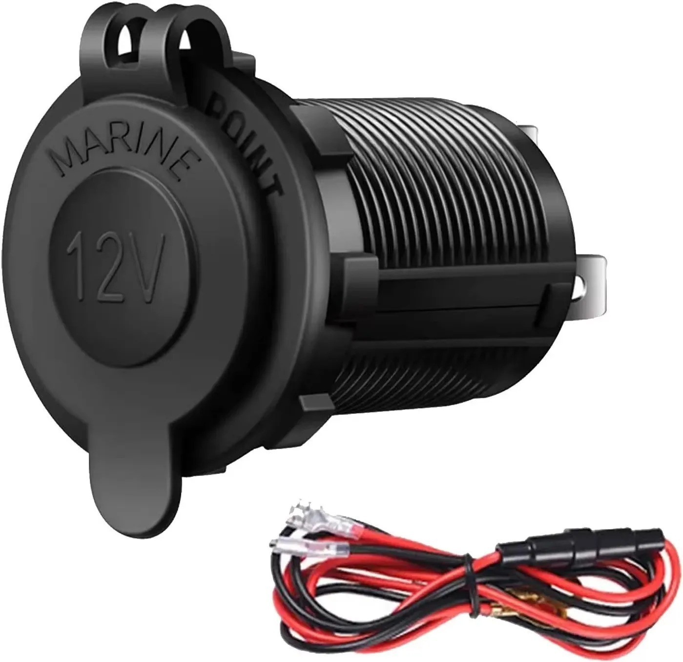 12V Car Cigarette Lighter Socket Outlet Charger Power Adapter Plug Waterproof SM