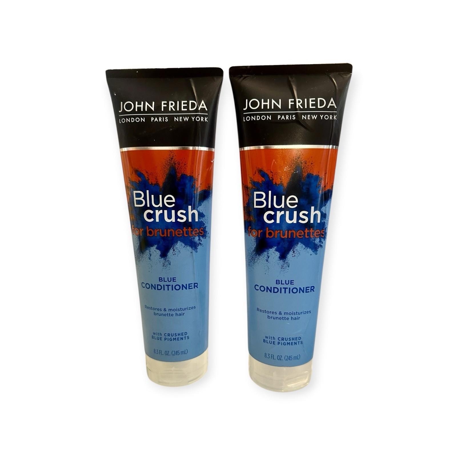 2 Pack ~ John Frieda Blue Crush for Brunettes Blue Conditioner ~ 8.3 fl oz ~ NEW