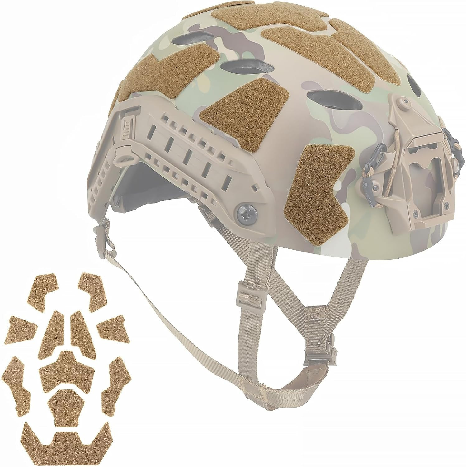 11Pcs Tactical Helmet Hook and Loop Fastener Set DIY Kit for Fast High Cut Helme