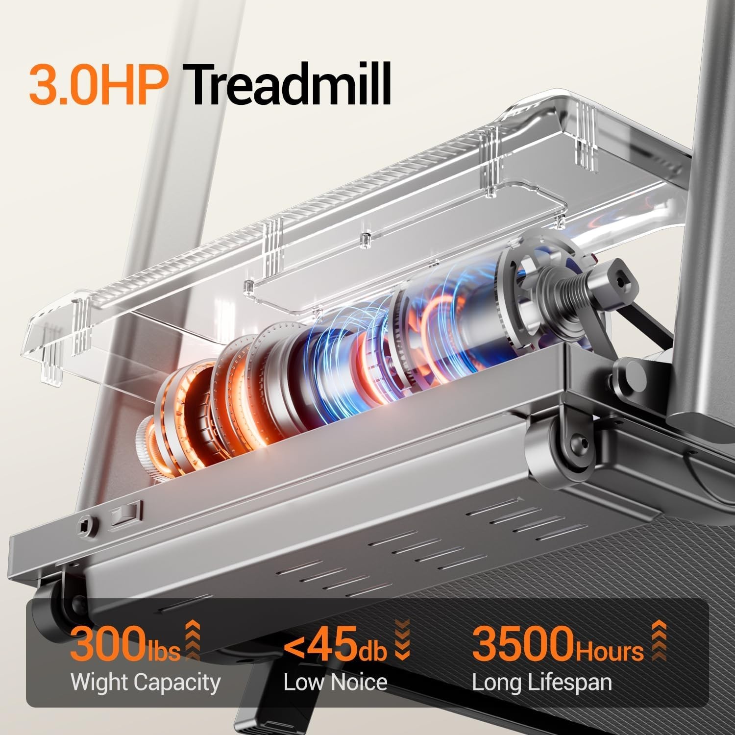 Trotadora Electrica Caminadoras Para Hacer Ejercicio Con Inclinación 14% 300 Lbs