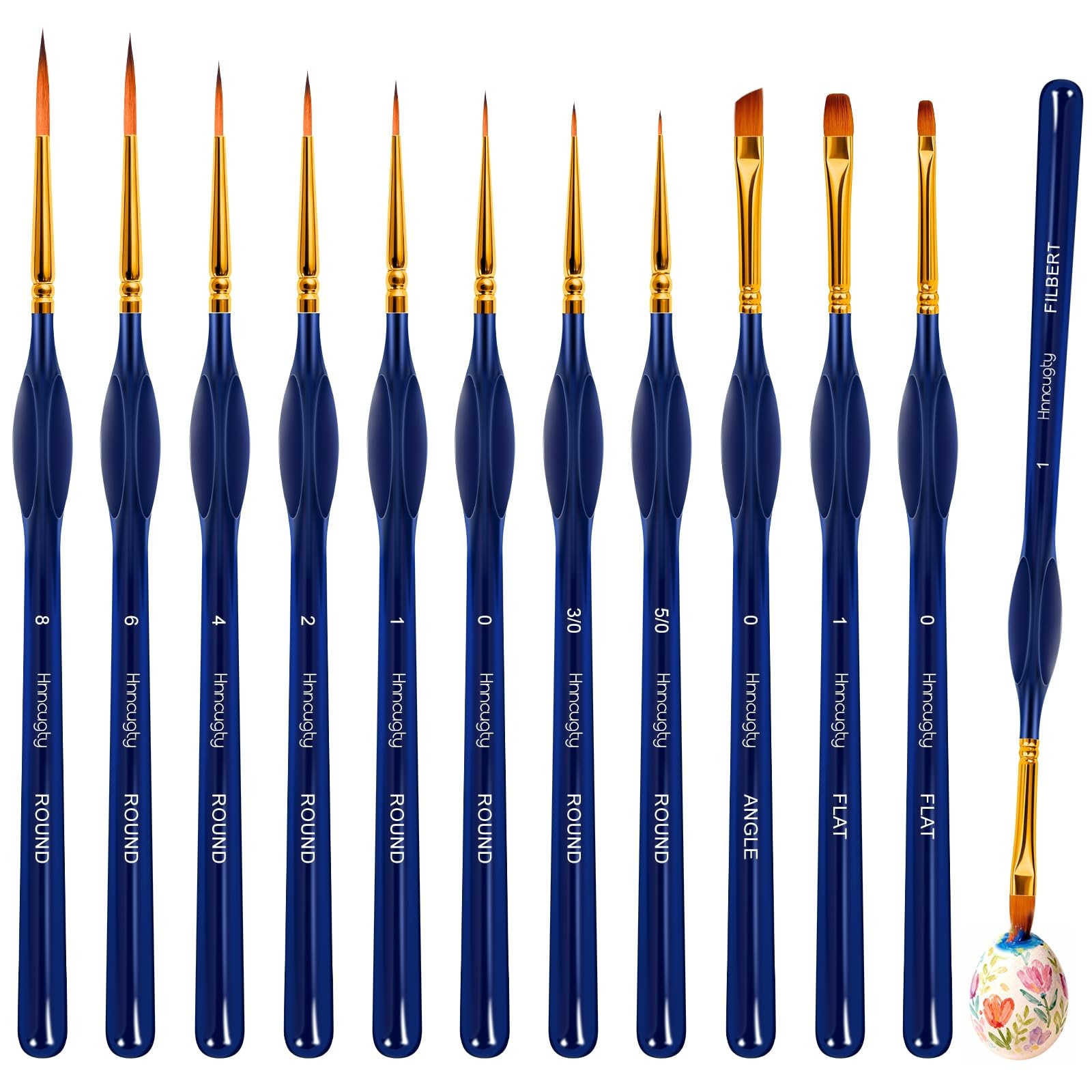 Miniature Paint Brushes Set 12pcs, Paint Brushes for Acrylic Painting, Art Su...