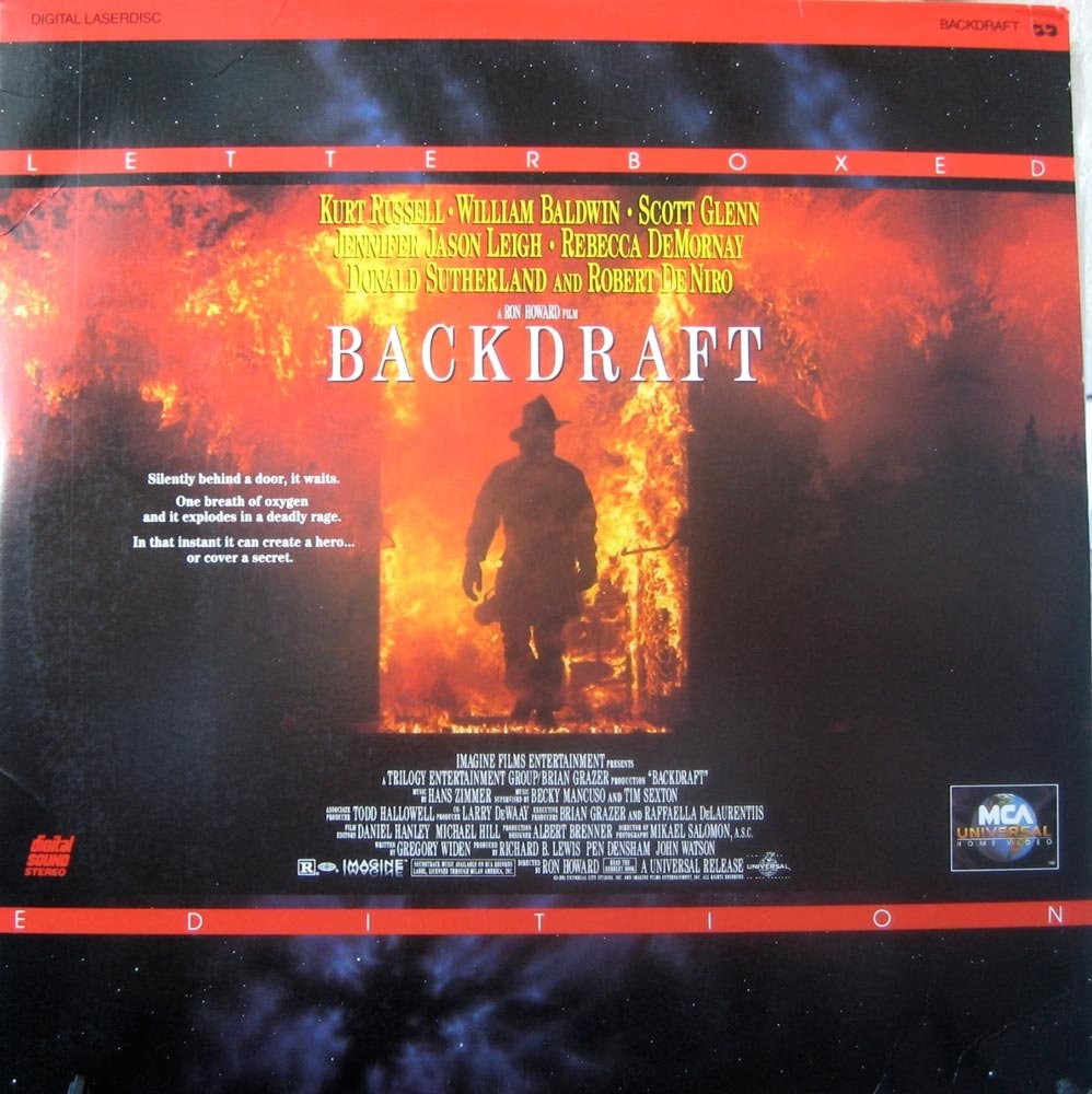 Various Artists, Backdraft, Laser Disc