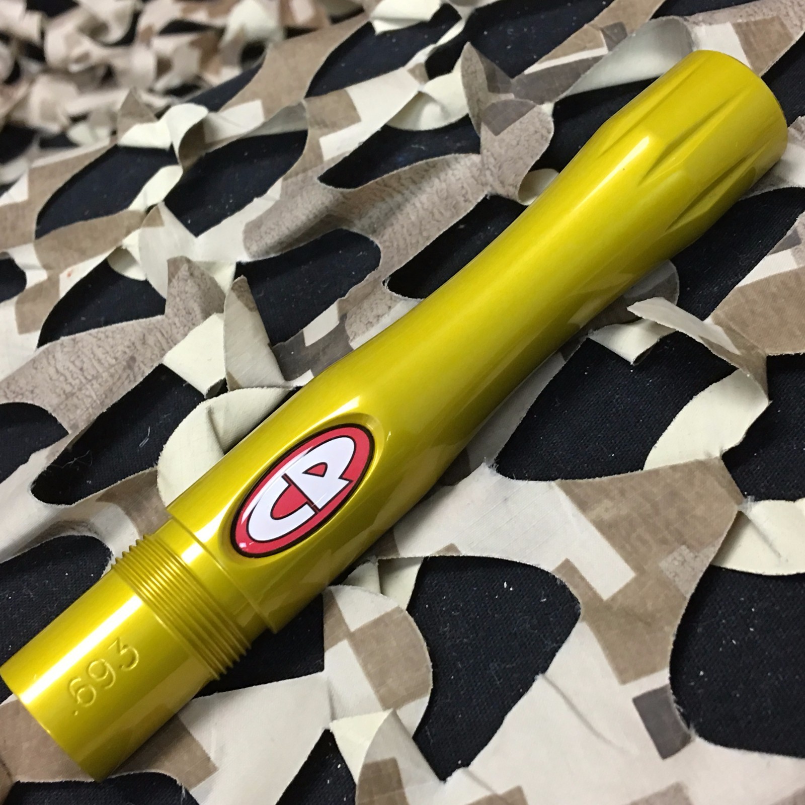 New Custom Products Cp 2 Piece Barrel Back - Yellow - Cocker .693