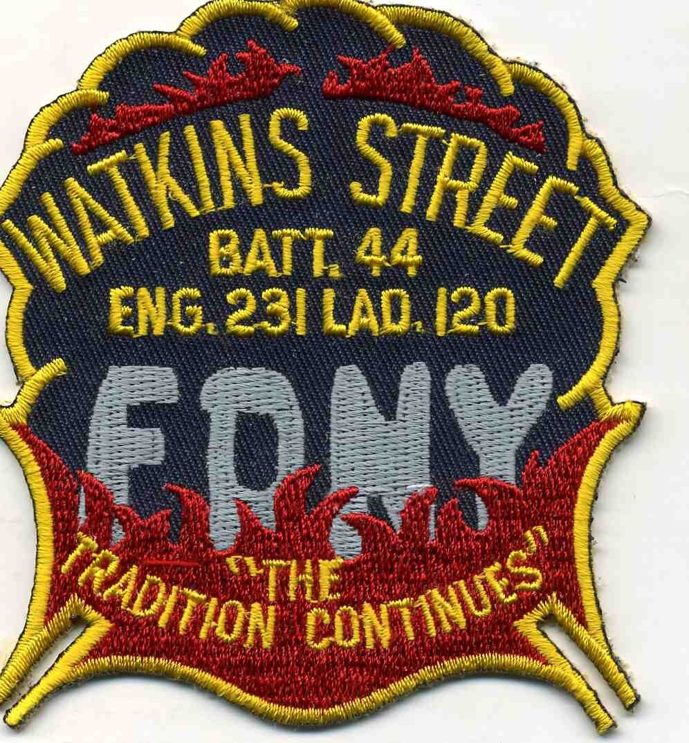 New York City - Engine - 231 / L-120 "Watkins St." (3.5" x 4" size) fire patch