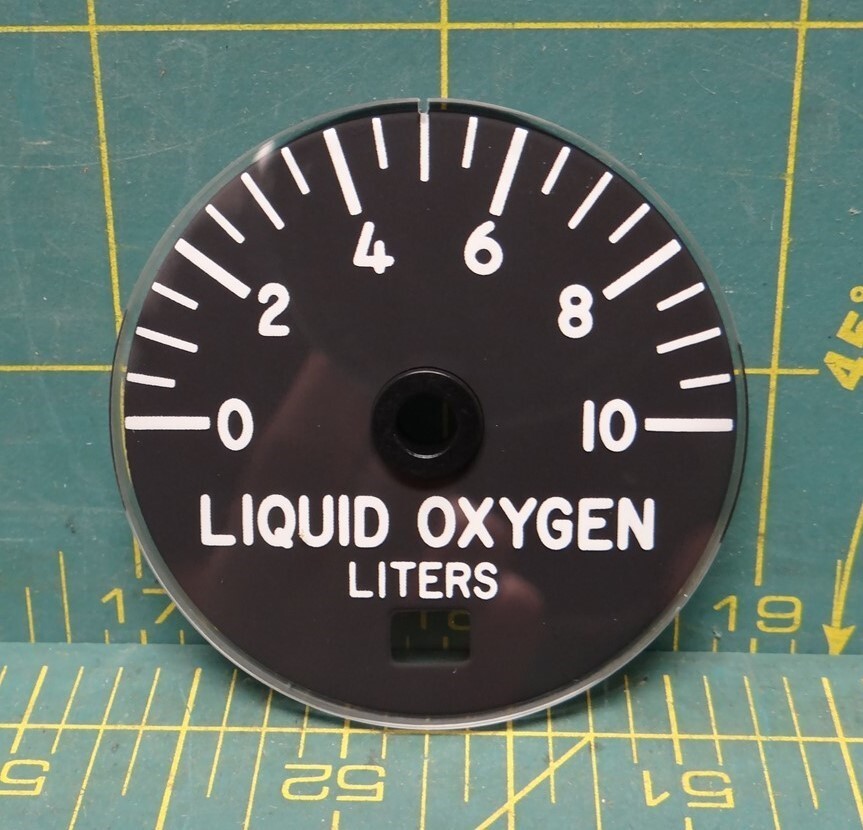 Simmonds Precision Products Inc. 0-10 Liters Dial Assembly  6680-00-964-0982