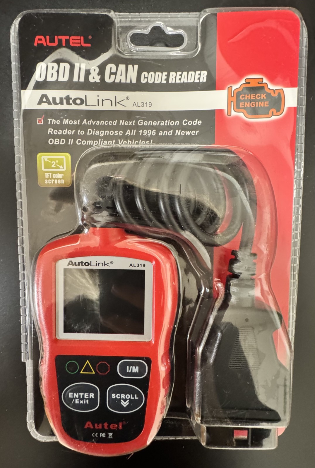 New! Autel Autolink AL319 OBD2 CAN Diagnostic Scanner Auto Fault Code ReaderTool