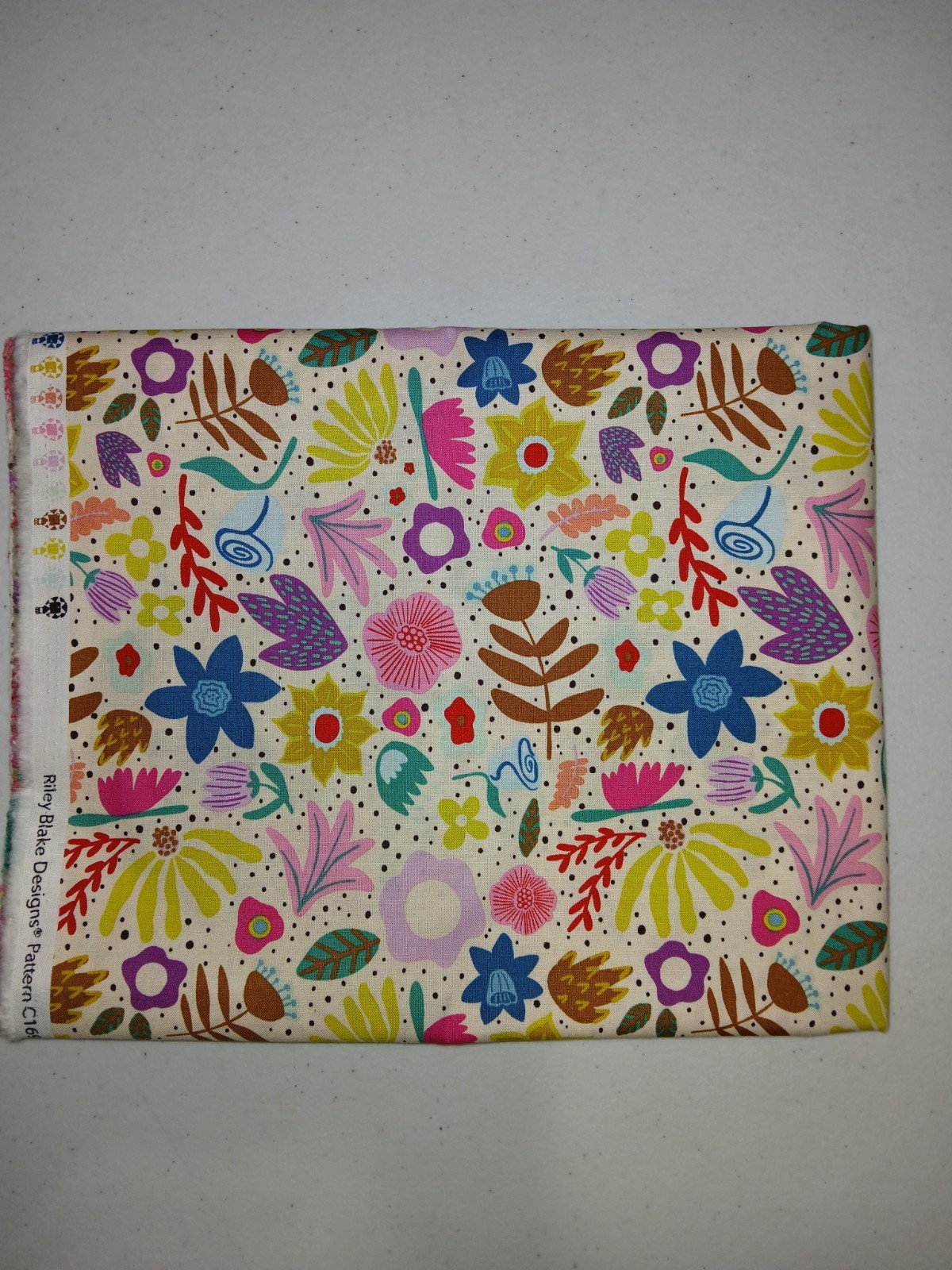 2 yds bright modern cotton free shipping current in quilt shops HTF