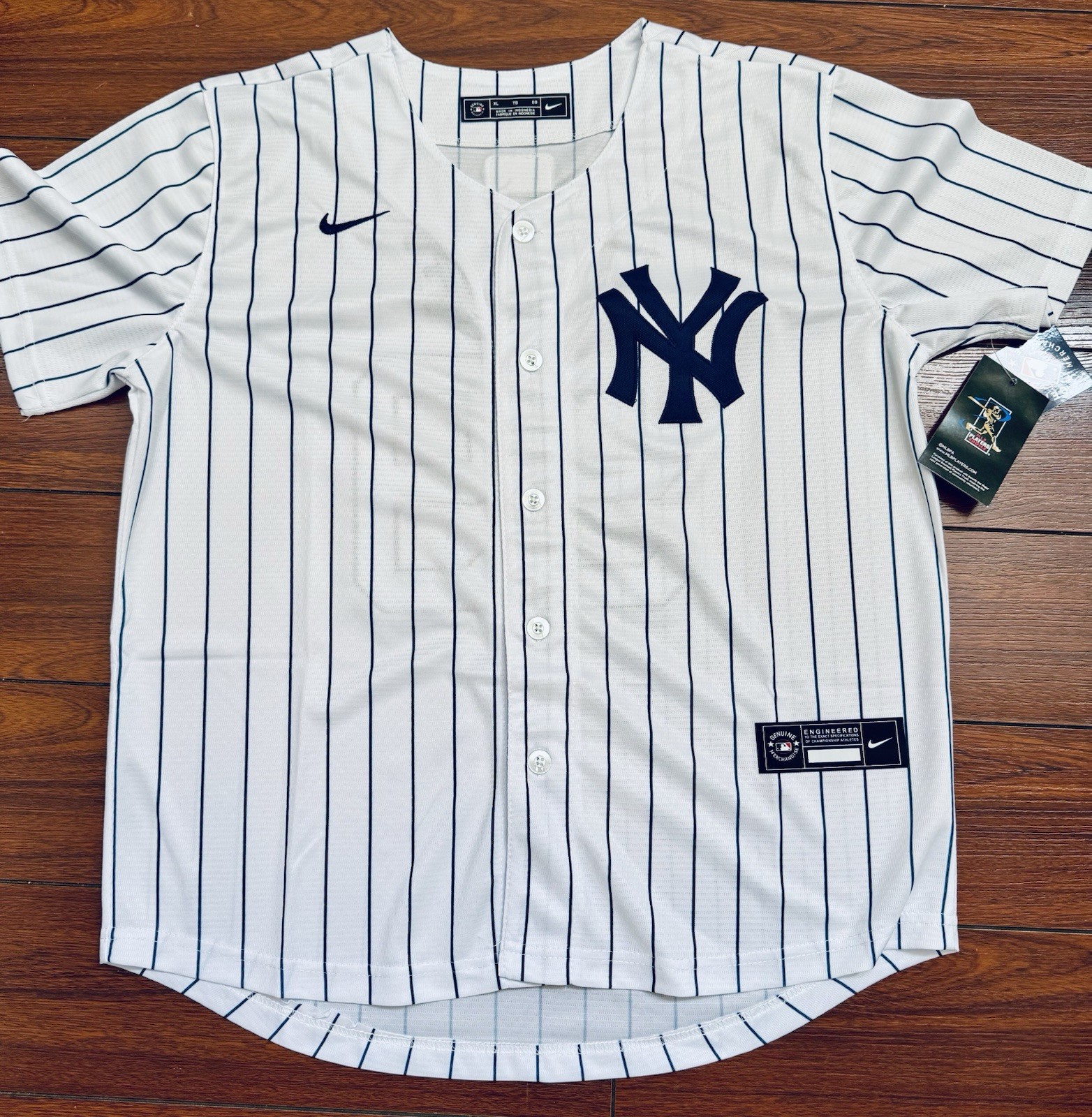 Nike Youth L NY Yankees Aaron Judge Swingman Jersey 99 NWT Embroidered