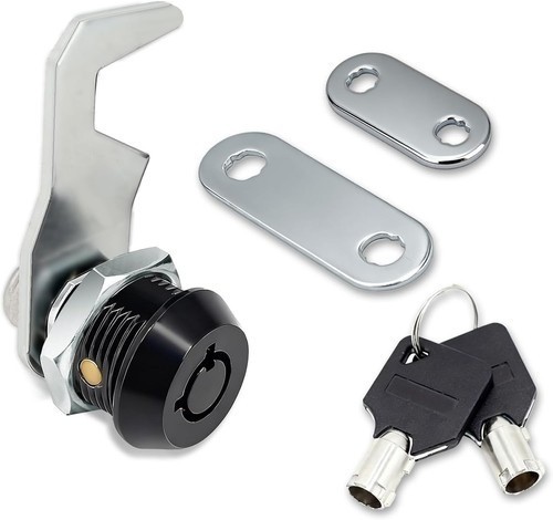 US General 5/8 Inch Black Toolbox Lock Replacement, Keyed Alike Cabinet Cam