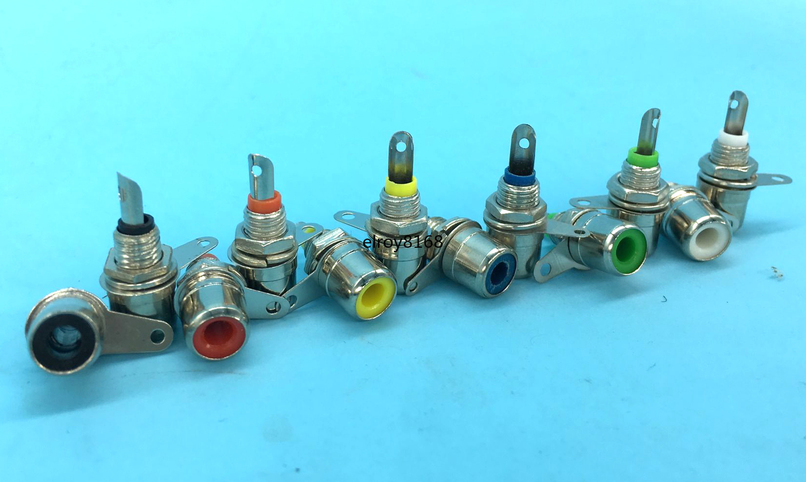 6 colors Video Audio RCA phono Chassis Panel Mount Female RCA Socket Connectors