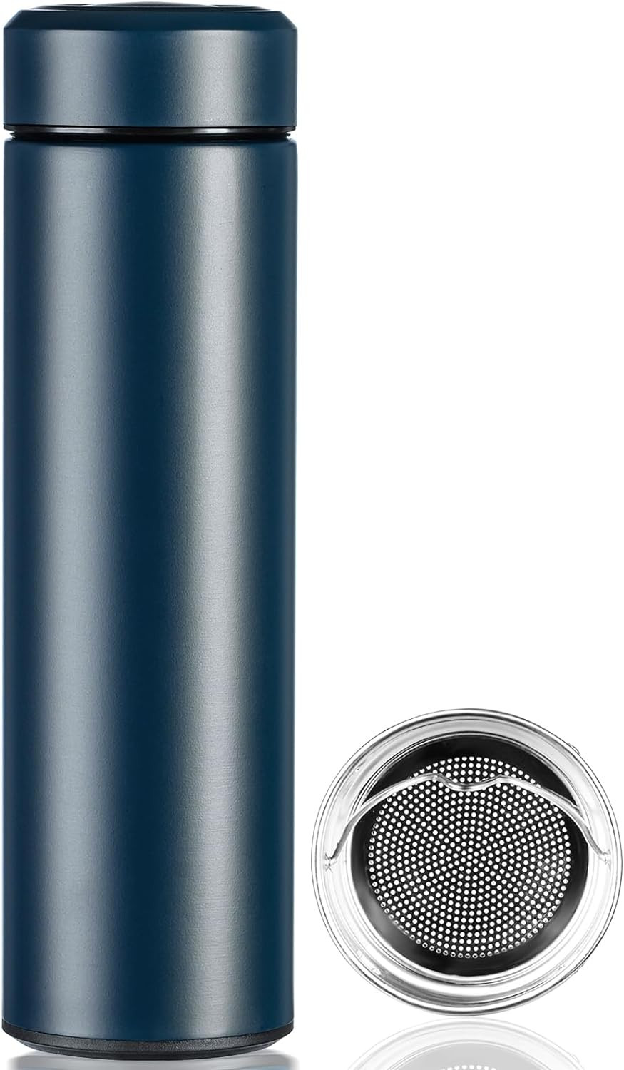 Insulated Water Bottle,17 Oz Stainless Steel Thermo, Double Wall Vacuum Simple M