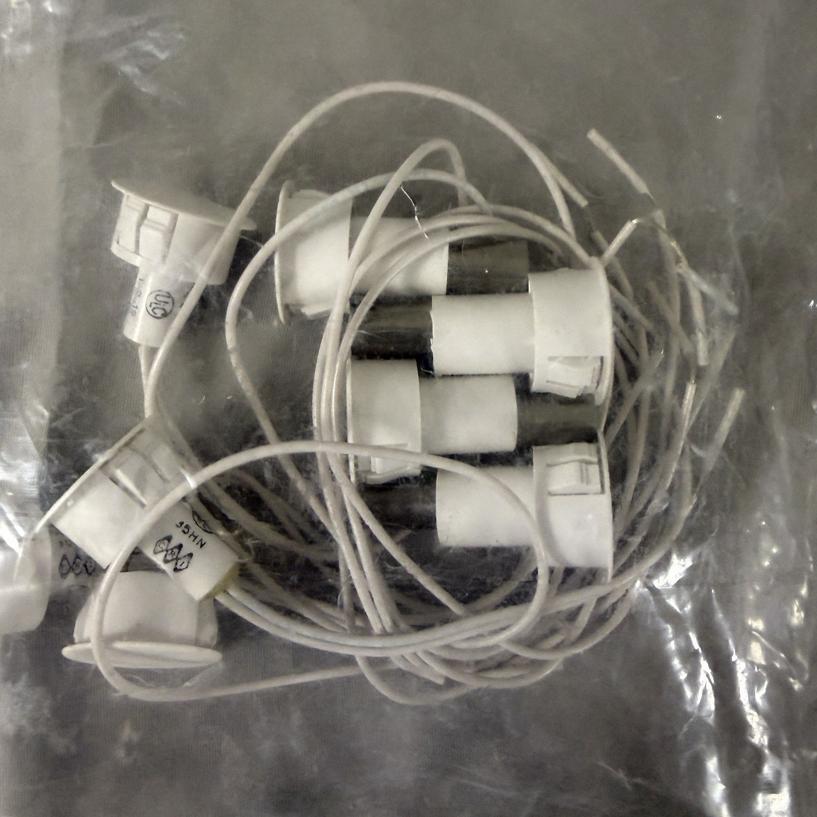 GRI 180-12WG-W 3/4 Recessed Alarm Door Contacts White Lot of 4