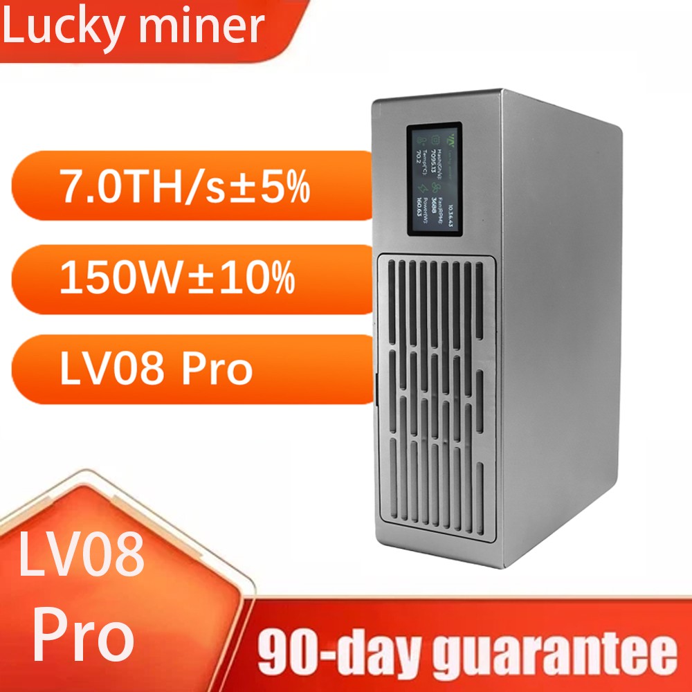 Lucky Miner LV08 Pro 7TH/S Solo Miner SHA-256  150W WiFi Bitcoin Miner in Stock