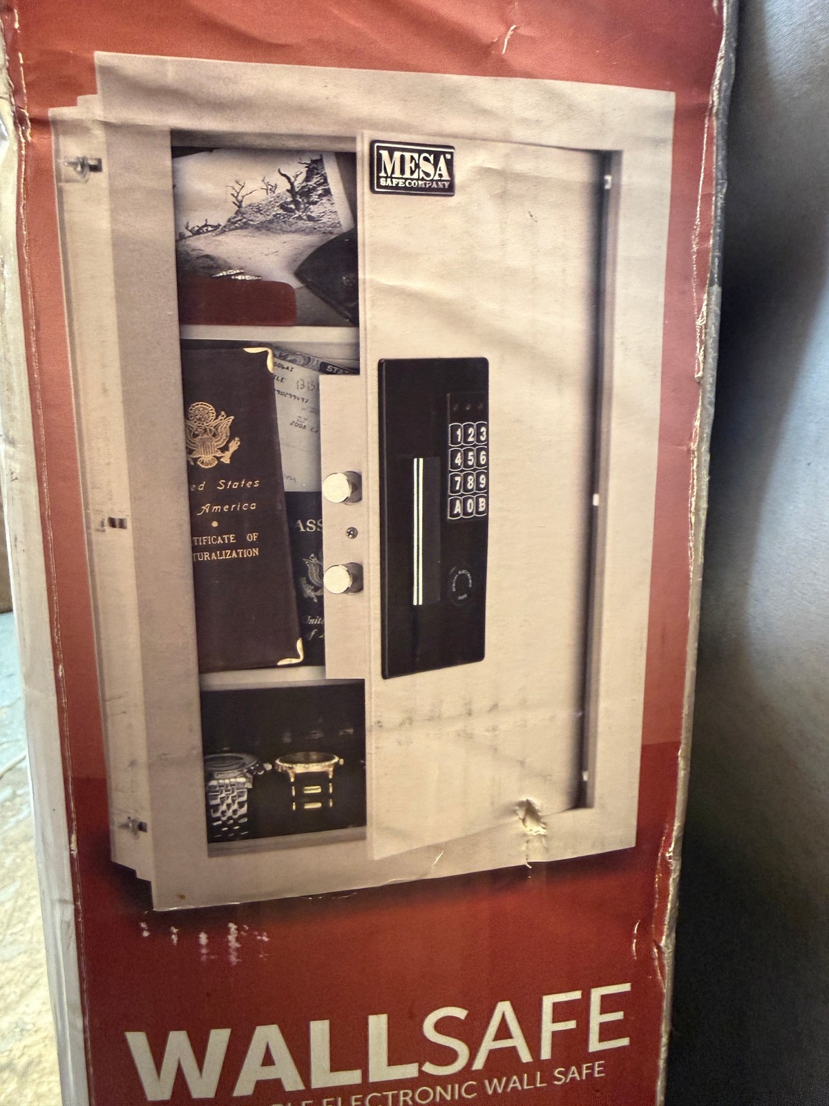 Mesa Adjustable Electronic Wall Safe MAWS2113E - Brand New!