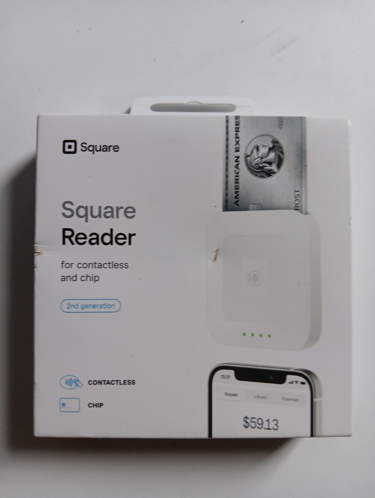 Square A-SKU-0792 Credit Card Reader Contactless Chip Machine 2nd Gen NEW SEALED