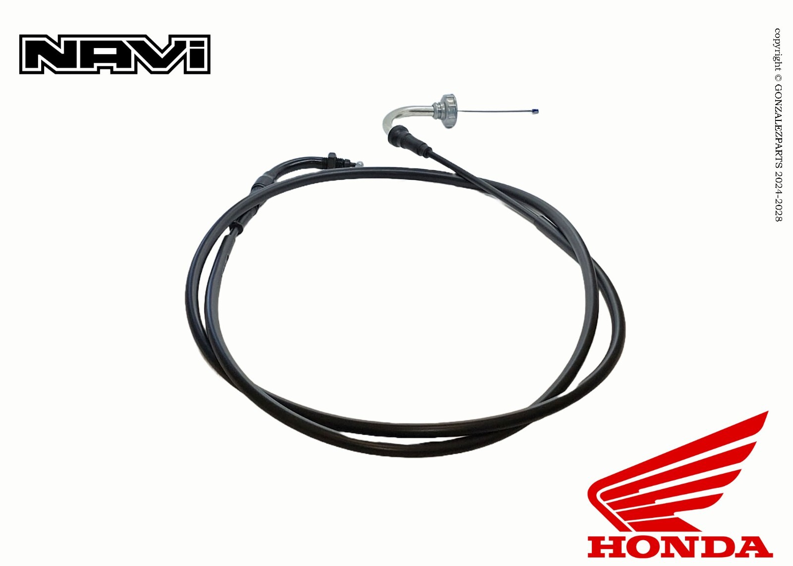 HONDA THROTTLE CABLE 2022-24 NAVI NVA110B GENUINE OEM NEW 06179-K74-A00